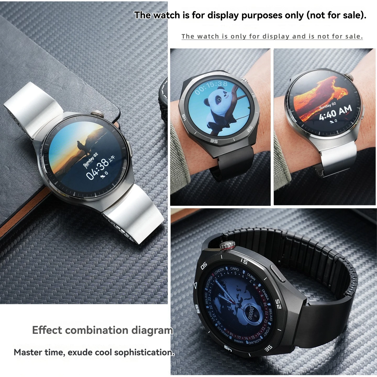 Фото Для Galaxy Gear S3, Amazfit T-Rex 3 Pro, Huawei GT5, Honor, Xiaomi Haylou/Realme. Эластичный металлический ремешок для часов для мужчин, 22 мм. №3