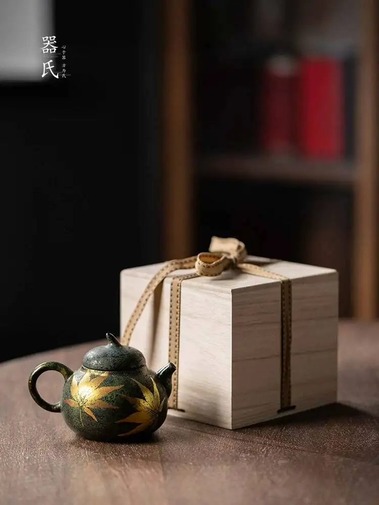 Фото Чайник Qishi Green Tea Maple Blossom для домашнего использования, специальный чайник для чаев Да Хун Пао, Сяо Цин Гань и Пуэр. №2