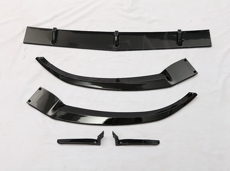 

Передний бампер из углеродного волокна, спойлер на подбородок для Mercedes Benz C Class W205 C200 C43 AMG Sport 2014-2018, глянцевая черная губа из АБС-пластика