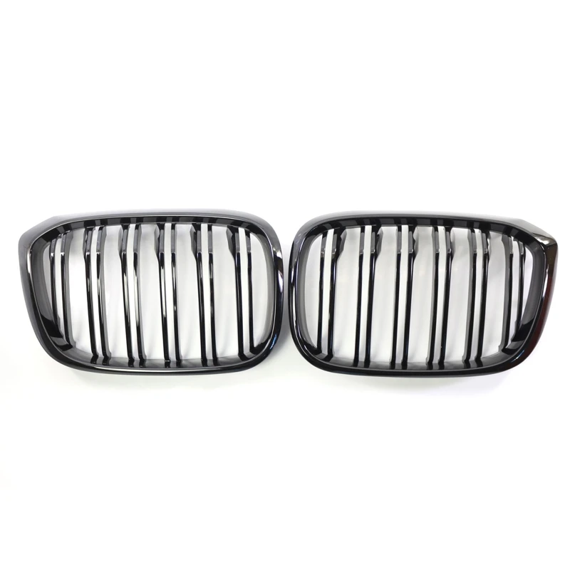 

1 Pair Auto Matte Black Front Kidney Grille Grill Single Line Compatible with BMWX3 G01 G08 X4 G02 2018-2021 Lightweight
