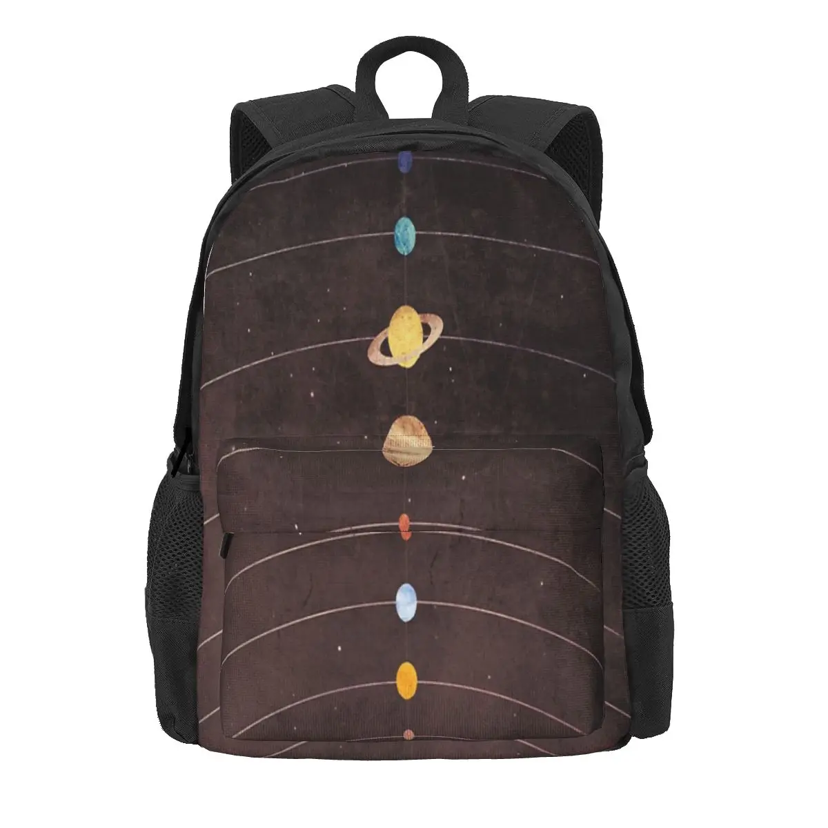 

Solar System 3 Backpacks Men's Backpacks Bags For Women Unisex Zipper Close Kawaii Backpack