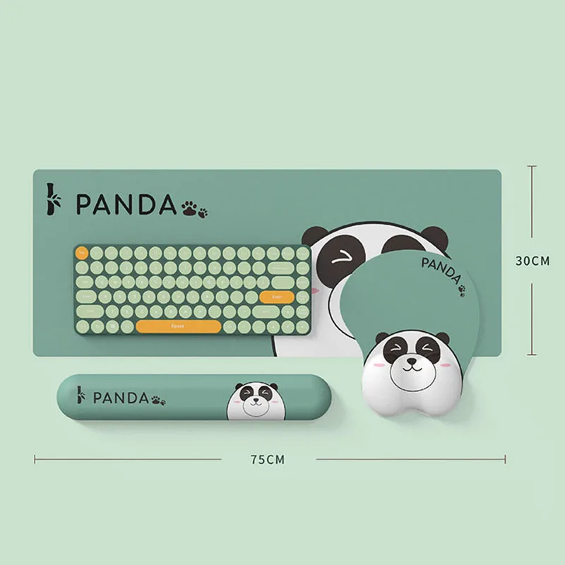 

Keyboard Wrist Rest Mouse Pad Gaming Hand Support Pad Set Memory Foam 3D Game Computer Laptop Mechanical Wrist Cushion Support