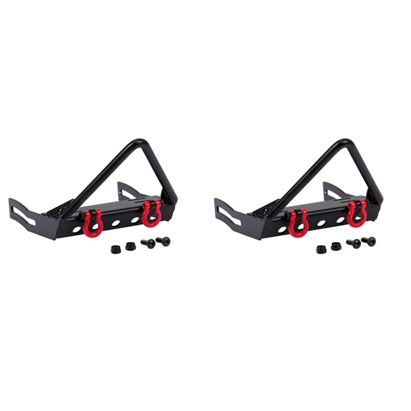 

2X Metal RC Rock Crawler Car Front Bumper For 1/10 RC Crawler Axial SCX10 Traxxas TRX4 D90 CC01 Upgrade Parts,A