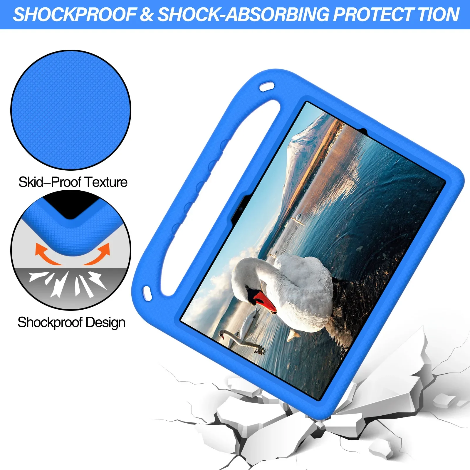 Фото Детский чехол-подставка из ЭВА для Samsung Galaxy Tab A9 Plus A8 10,5 SM-X200 X205 X207 S6 lite 10,4 P613 P619 A7 lite 8,7 T220 T500 Cover №3