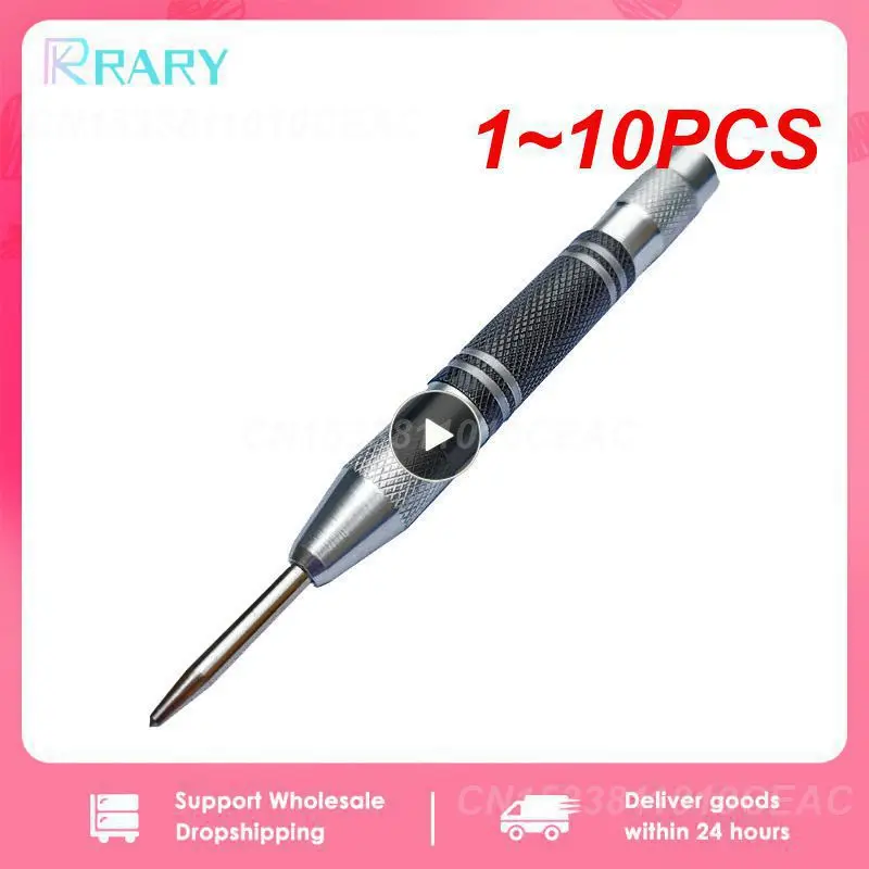 

1~10PCS Drill Center Mark Automatic Center Pin High Hardness Center Drill Strong Spring for Metal Punch Positioning Marks Labor