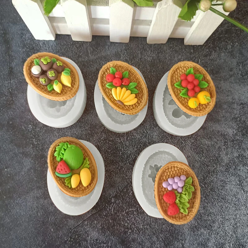 Искусственная бамбуковая корзина миниатюрные серьги для кукольного домика