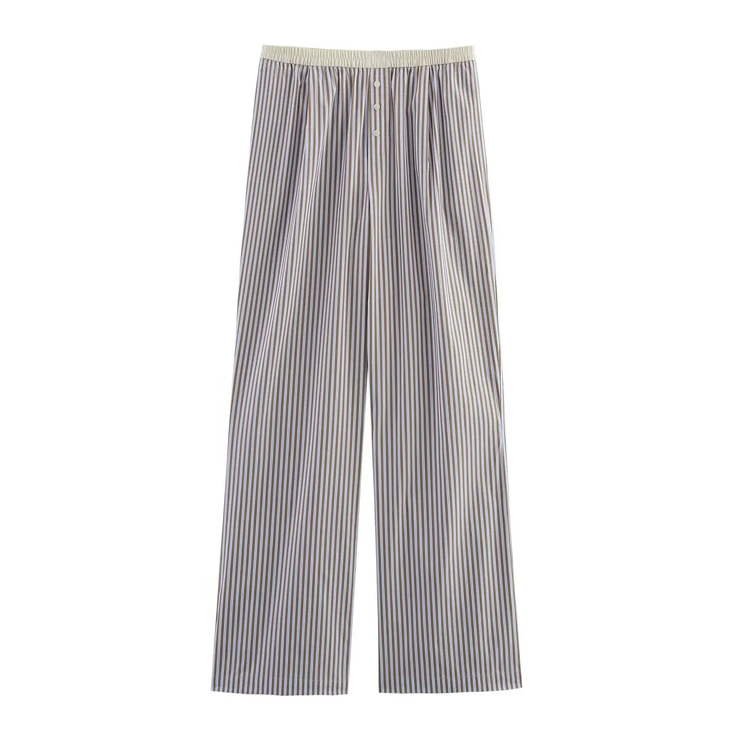 Myst &amp ZA 2022 женский летний новый полосатый однобортный топ с v-образным вырезом и