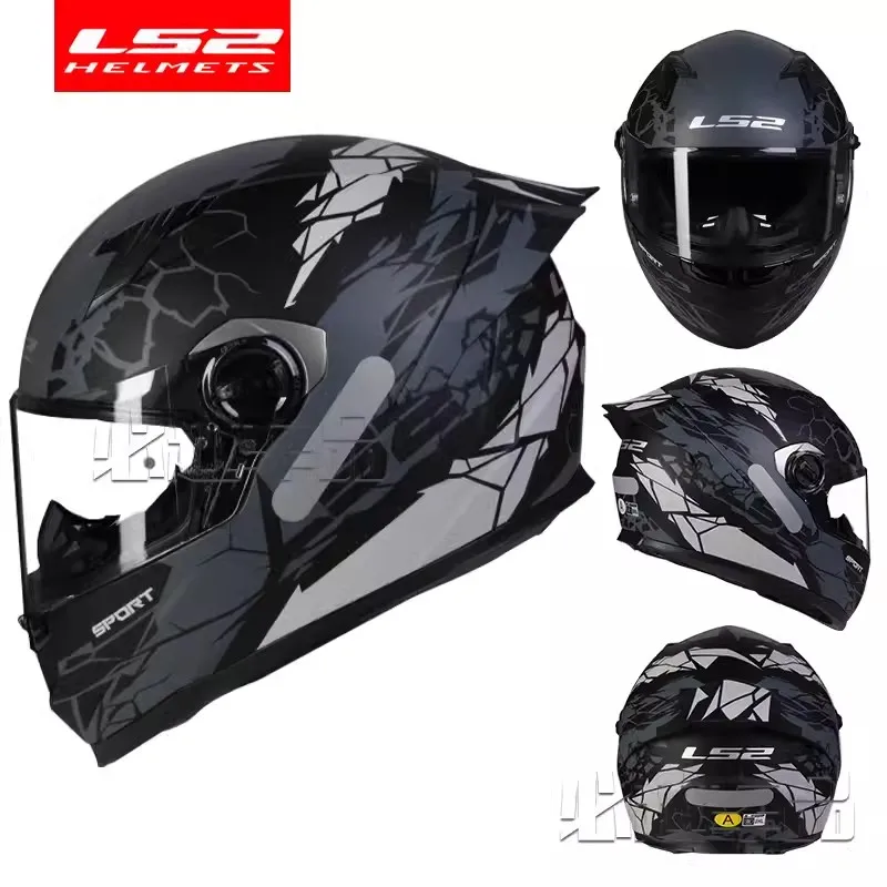 

LS2 FF300 мотоциклетный шлем на все лицо для мужчин и женщин Casco мотоциклетные шлемы с прозрачным козырьком оригинальные ECE