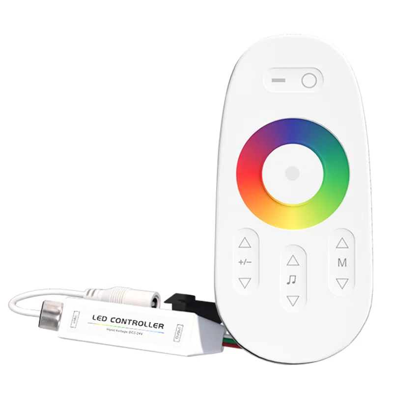 

LED Controller RF Wireless Press Remote Control Mini Symphony Controller Music Racing Car Atmosphere Light Controller