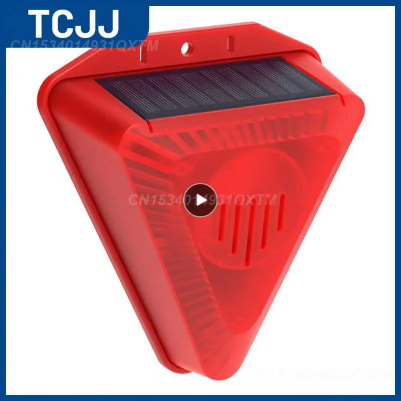 

Alarm Siren Environmental Ip65 Waterproof Light Alarm Drive Away Wild Animals Solar 6 Flashing Red Leds Animal Repellent Alarm
