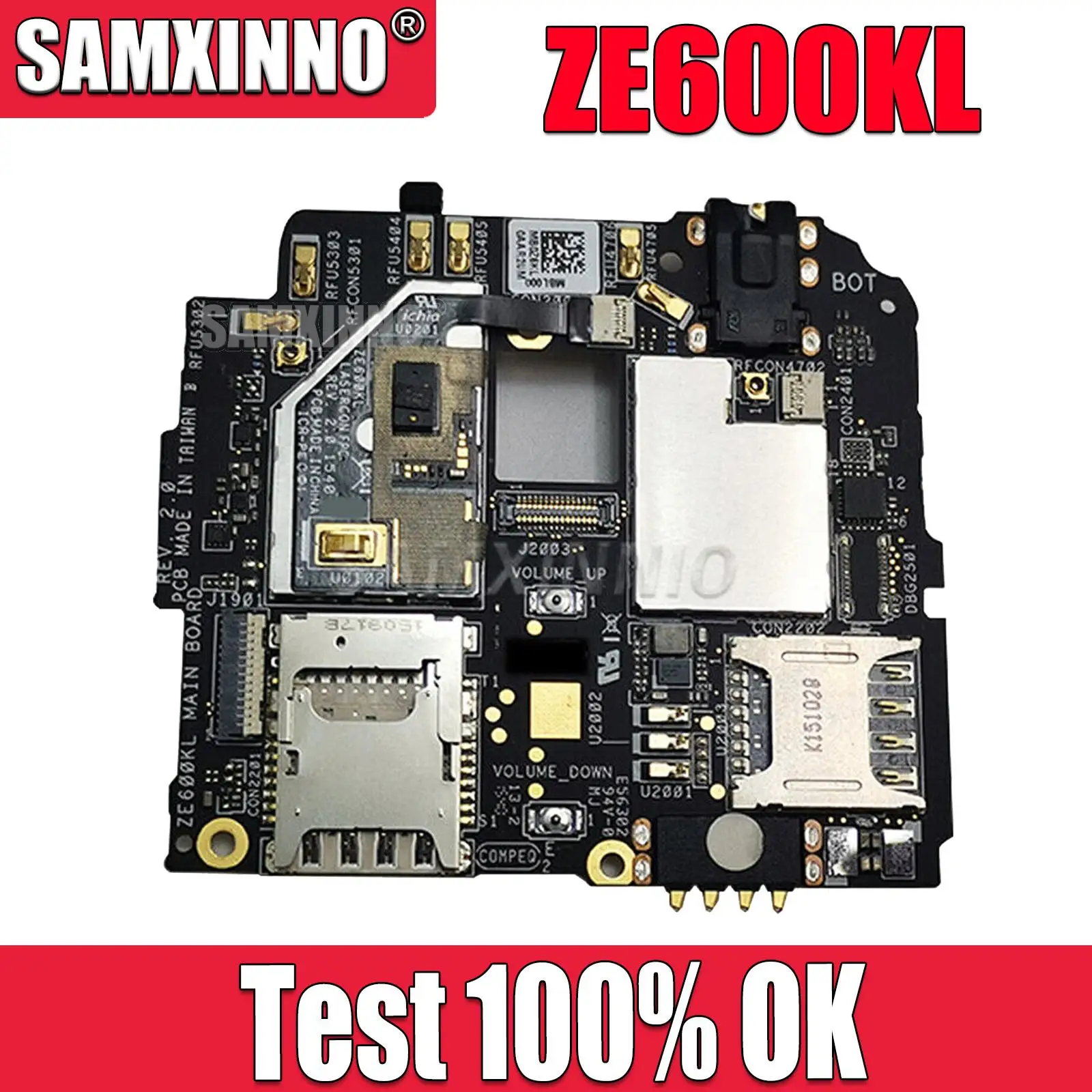 

For Asus ZenFone 2 Laser ZE600KL Motherboard Original Unlocked test working 100%