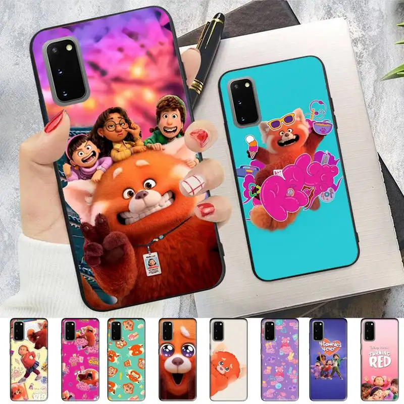 

Disney Turning Red Phone Case for Samsung S10 21 20 9 8 plus lite S20 UlTRA 7edge