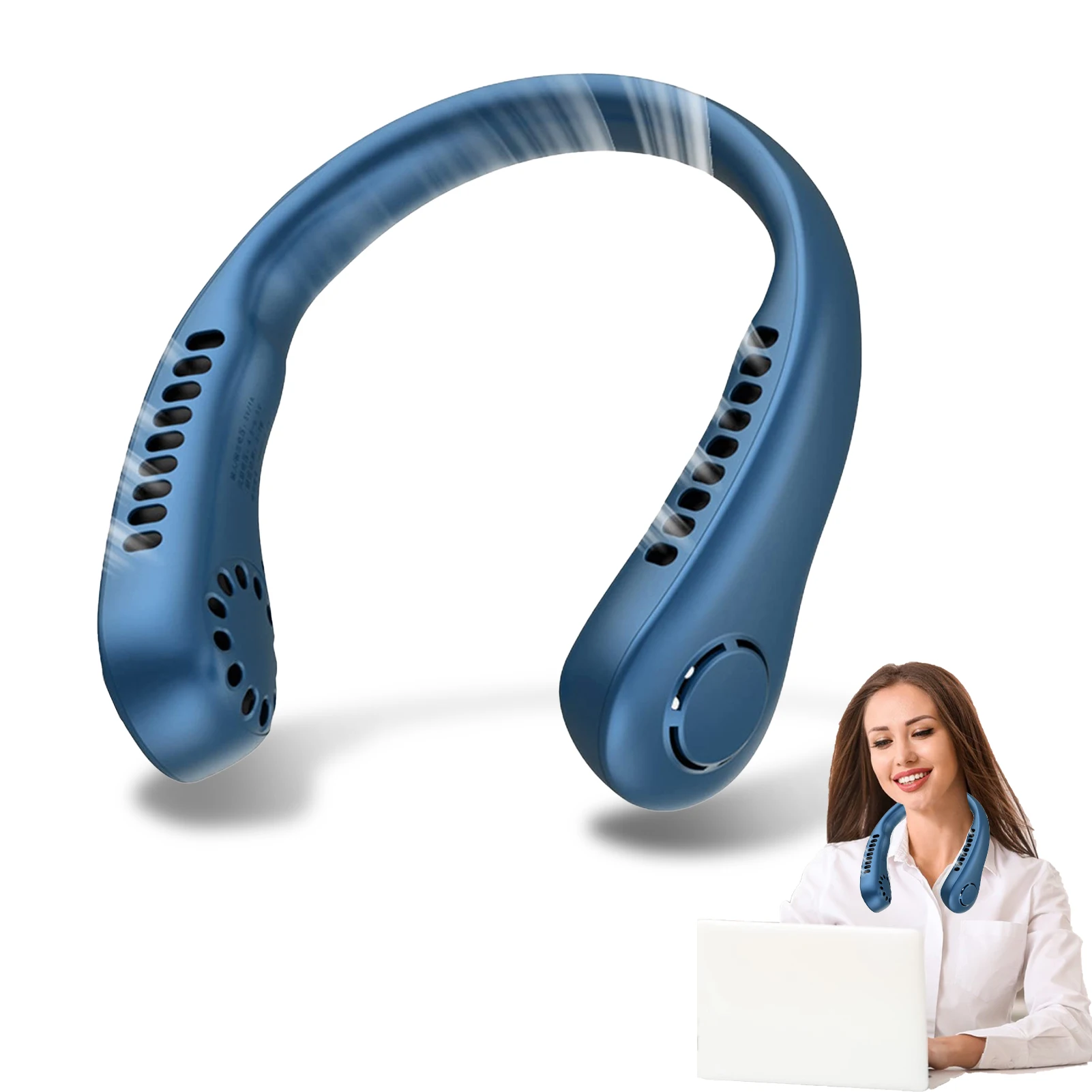 

Portable Neck Fan Coolify Portable Air Conditioner Neck Fan Cooling Bladeless Fans Rechargeable Portable Fan For Office Outdoor