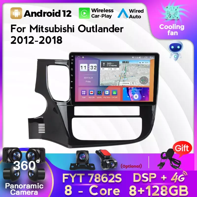 7862 IPS 8 ГБ + 128 DSP Android 11 автомобильный радиоприемник мультимедийный плеер для Mitsubishi