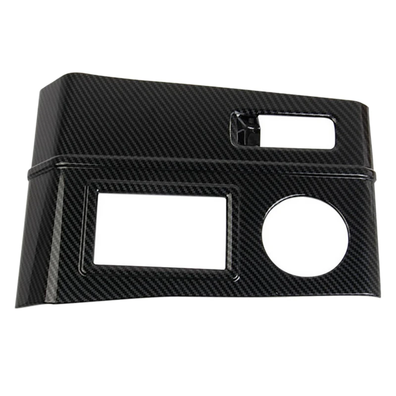 

For 2022 Mitsubishi Outlander Carbon Fiber Console Gear Shift Panel Trim Cover Frame Decor Sticker ABS