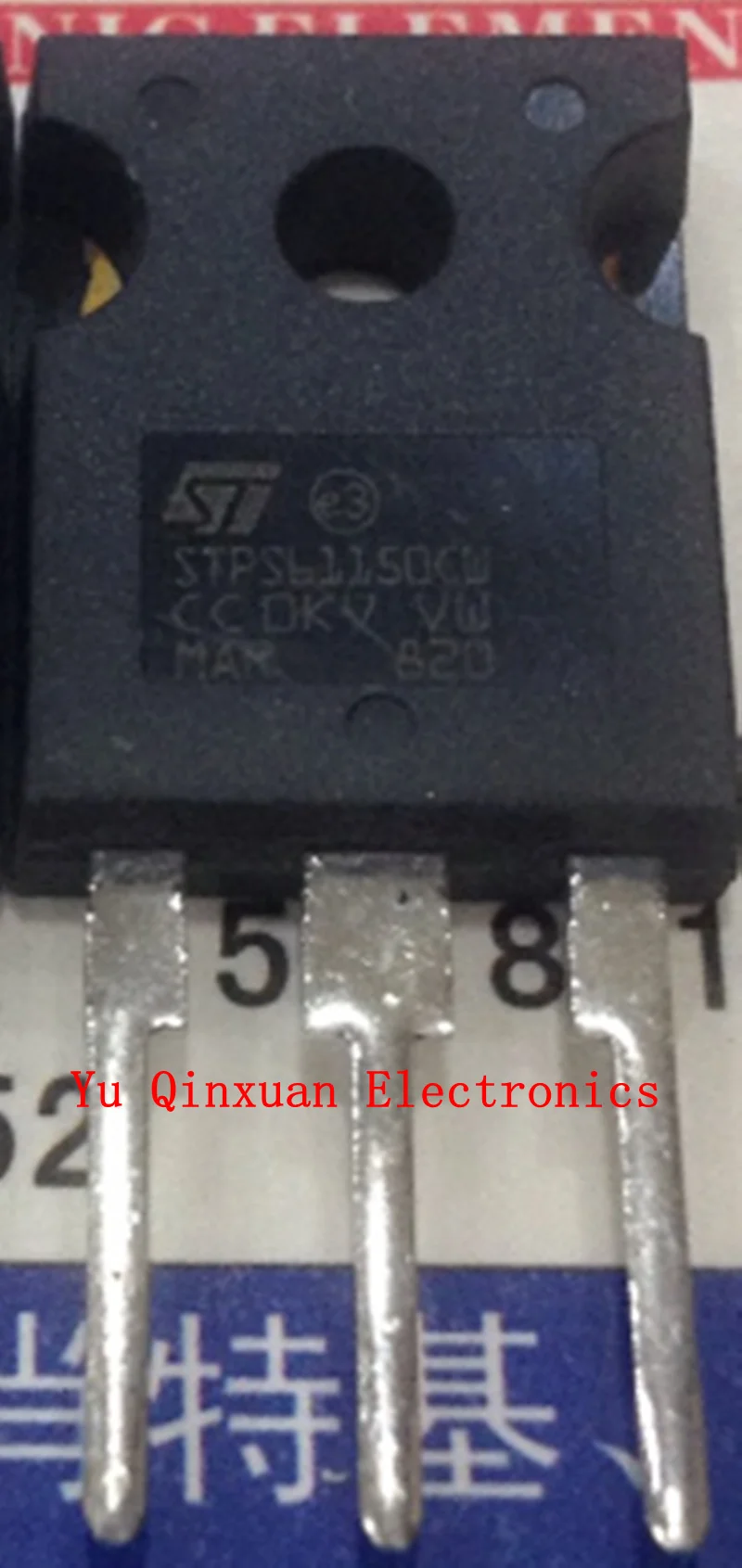 

STPS61150CW TO-247-3 Operating temperature -65℃ ~ 175℃, new original stock