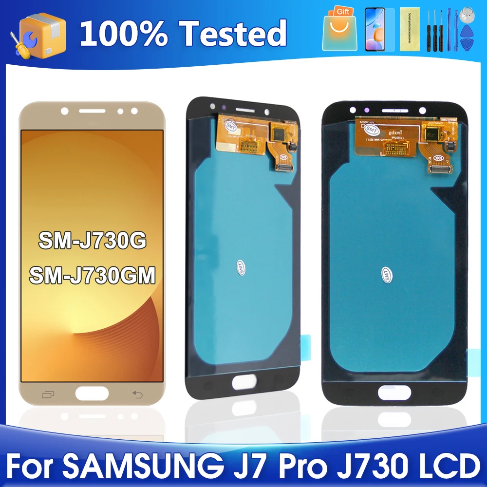 J7 Pro J730 высококачественный AMOLED для Samsung Galaxy J7 Pro J730GM ЖК-дисплей сенсорный экран дигитайзер сборка запасные части J7 Pro J730 высококачественный AMOLED для Samsung Galaxy J7 Pro J730GM ЖК-дисплей сенсорный экран дигитайзер сборка запасные части