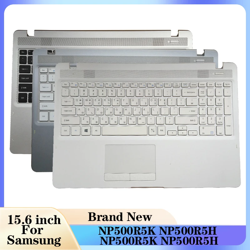 

Новый ноутбук для Samsung NP500R5K, NP500R5H, NP500R5K, NP500R5H, с подставкой для рук, с белой клавиатурой и сенсорной панелью