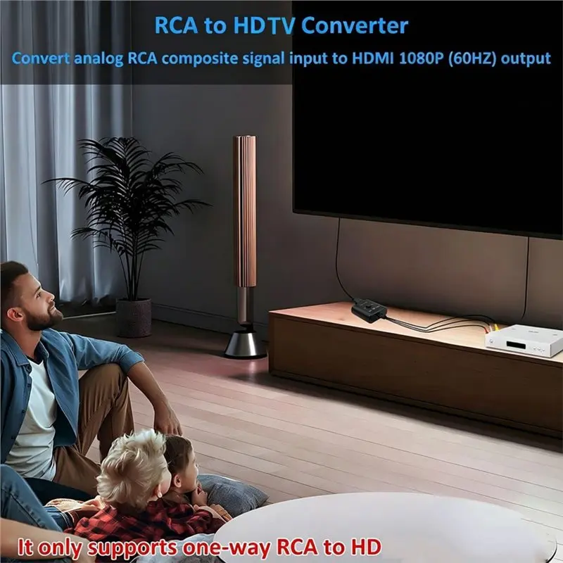 Фото Лучший AV-HDMI конвертер 1080P для PS2, VCR, DVD, STB, мониторов, RCA-HDTV адаптер видео и аудио №3
