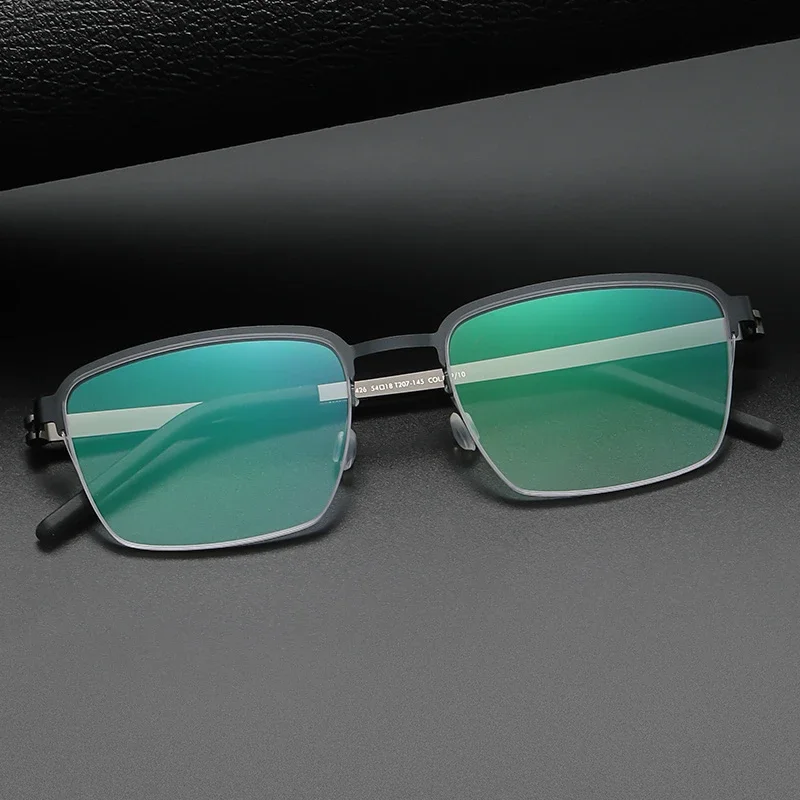 Мужские очки Дания Линде 7426 титановые корейские оправы для очков без винтов