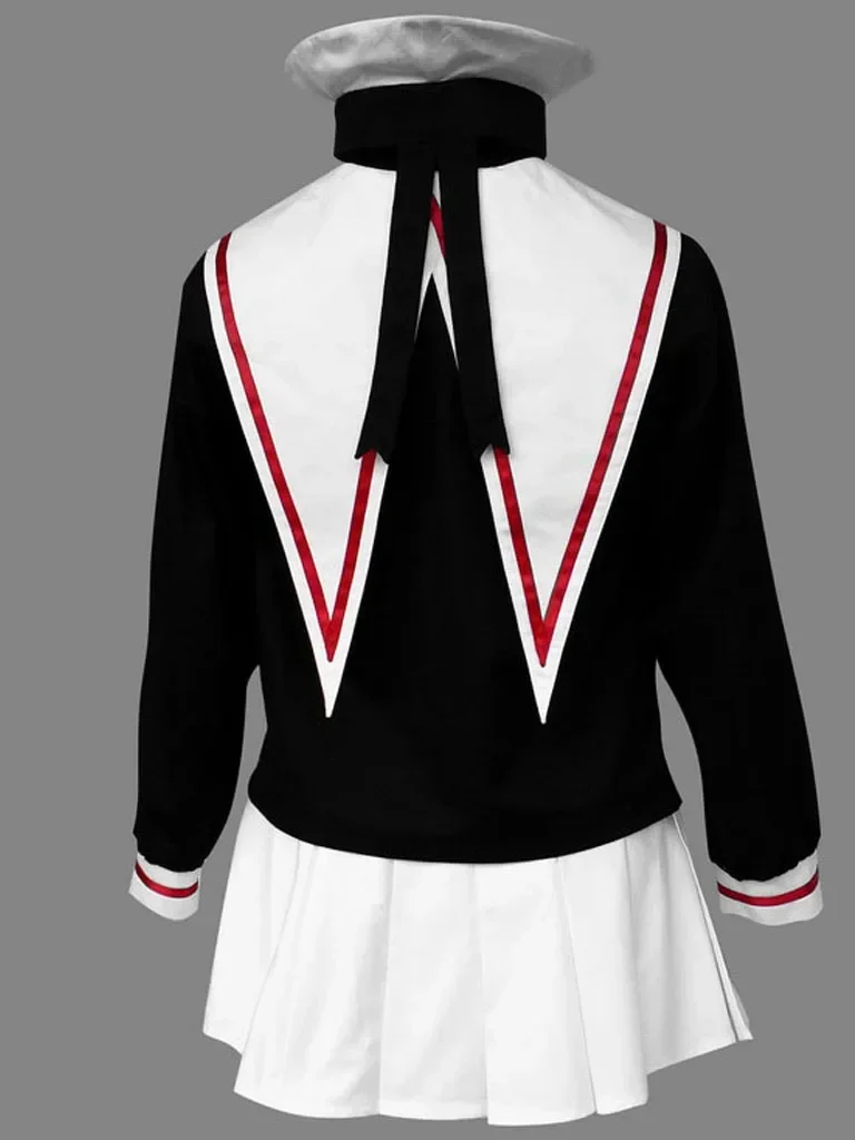 Аниме Косплей Cardcaptor Sakura Kinomoto Хэллоуин Костюм Meisjes Школьная форма