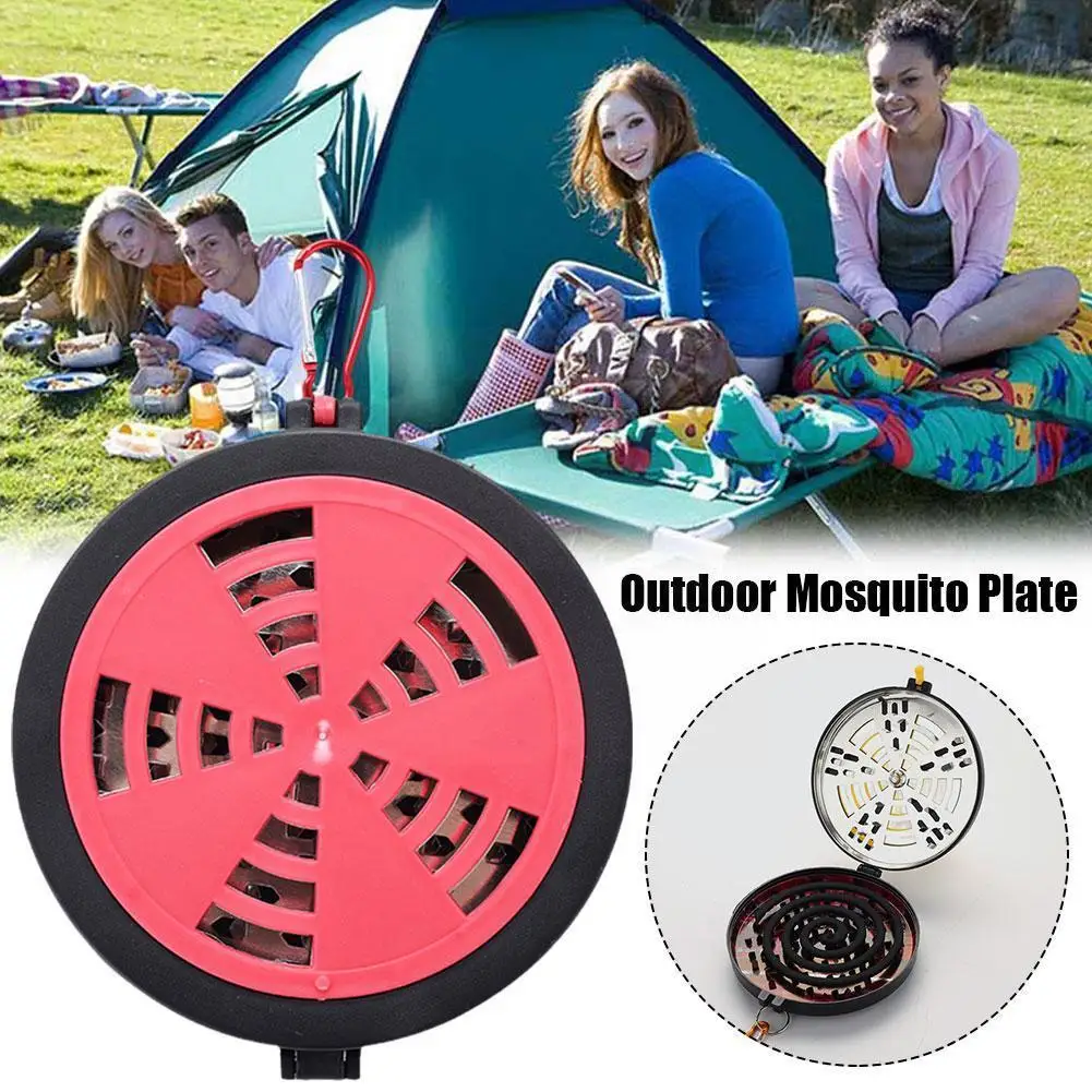 

Portable Indoor Mosquito Incense Box For Summer Fishing And Mosquito Repellent Fire Protection With Cover Plastic Mosquito K2C0