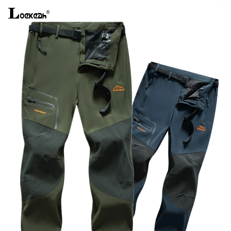 

Men‘s Hiking Pants Waterproof Elastic Camping Trekking Climbing Fishing Thin Breathable Pants Outdoor Trousers Quick-drying