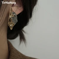 tirnanog unique design retro geometric irregular baroque molten resin stud earrings fashion women jewelry gifts