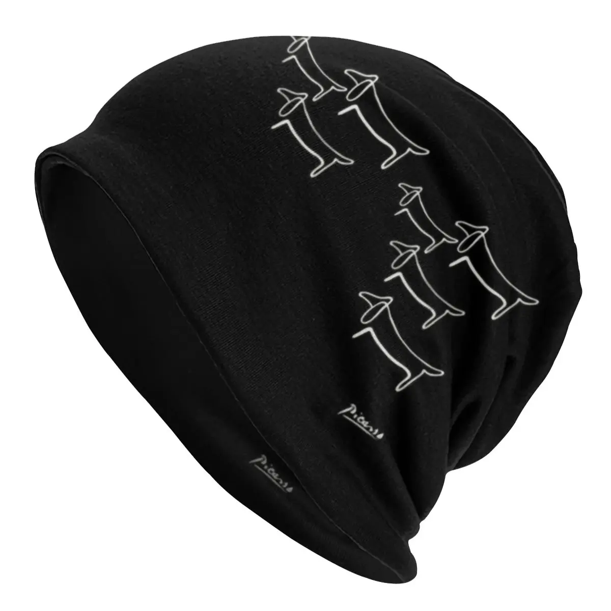 

Pablo Picasso Dachshund Line Art Wild Wiener Bonnet Femme Knitted Hat For Women Men Winter Warm Badger Sausage Dog Beanies Caps