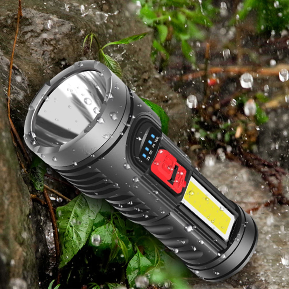

LED 350LM Flashlight USB Charging Torches Portable Lamp Instrument Device Outdoor Adventure Lighting Supplies
