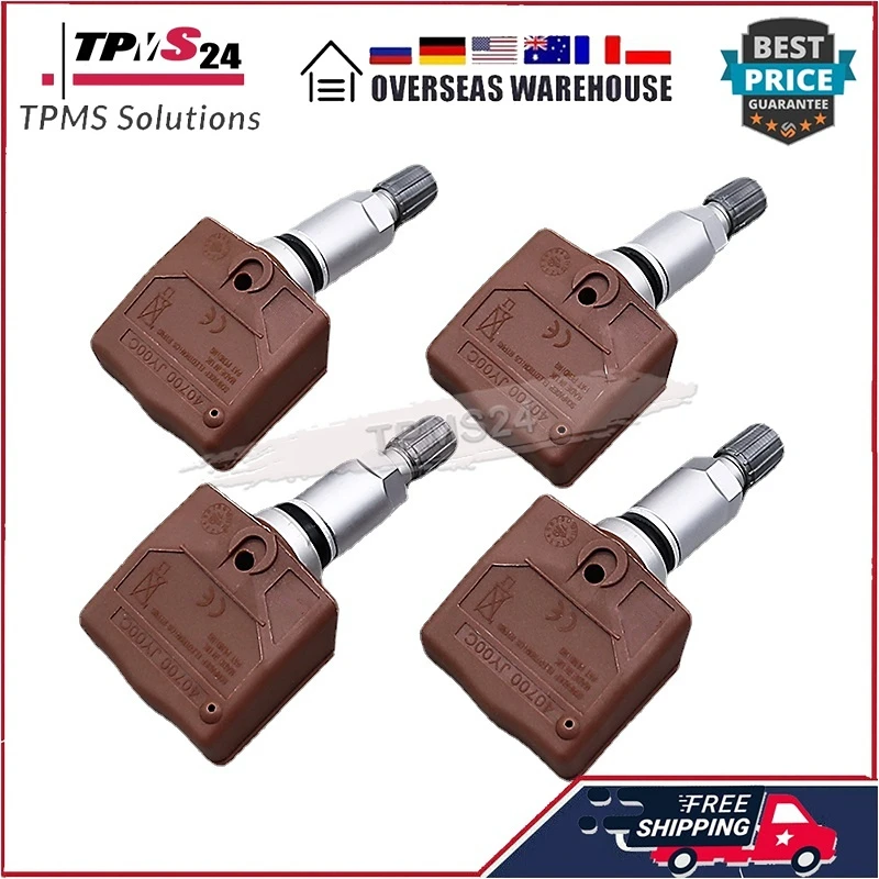 Датчик давления в шинах 4 шт., 40700JY00C 40700-JY00C TPMS для Nissan Infinity Renault TPMS