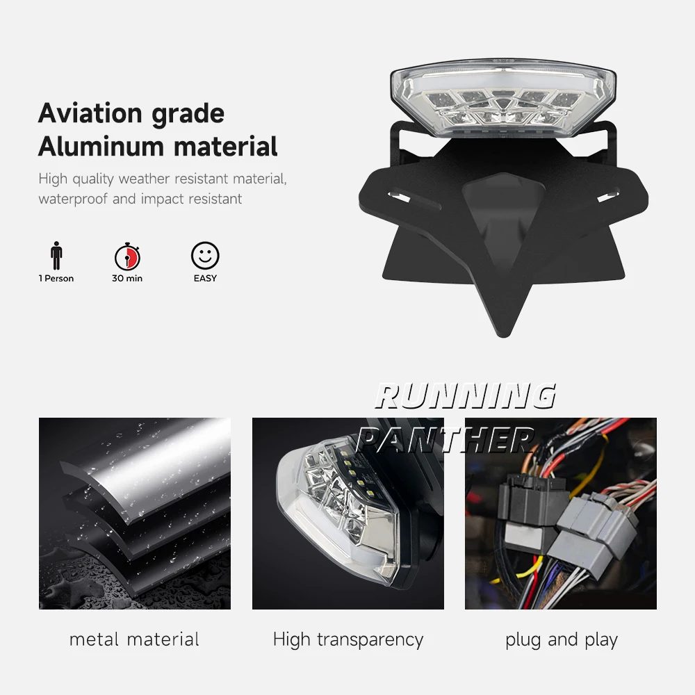 Задняя короткая задняя рама мотоцикла для Suzuki GSX-8S GSX 8S 2023-задний фонарь держатель