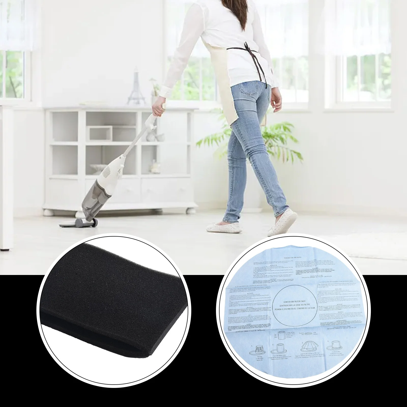 Фильтрующие пакеты с стопорным кольцом детали для бытовой подметальной машины