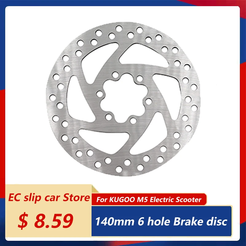 

Тормозной диск 140 мм для электрического скутера KUGOO M5 с 6 отверстиями, дисковое тормозное устройство из нержавеющей стали, тормозные Аксессу...