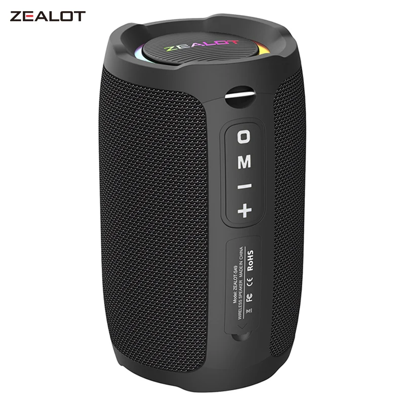 

Zealot S49 Portable Bluetooth Speaker Stereo Speaker Lossless Audio Decoding Multiple Playback Mode 5.2 High-speed