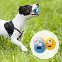 silicone dog toy cartoon big eyeball dogs sound bite toys interactive pet rubber balls small large dogs puppy cat pets supplies