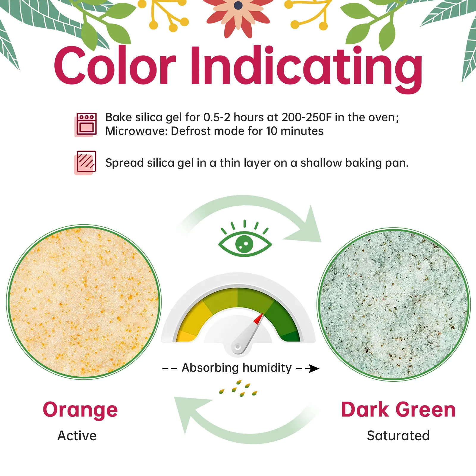 Силикагель для сушки цветов-3 6 фунтов силикагель цветов цветной индикатор