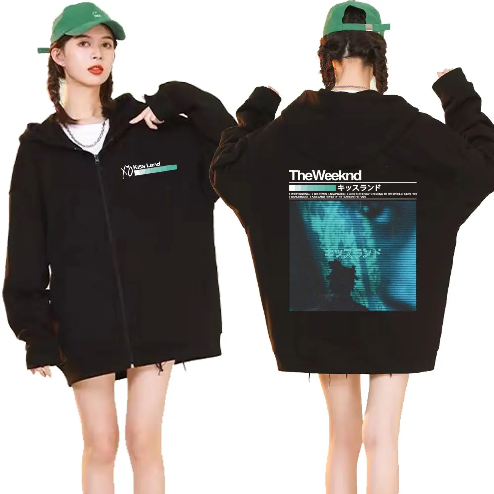 

Weeknd Multiverse Graphic Zipper Hoodies Retro Music Album Oversized Jacket Zip Up Sweatshirt Men's Women Fashion Hip Hop Hoodie