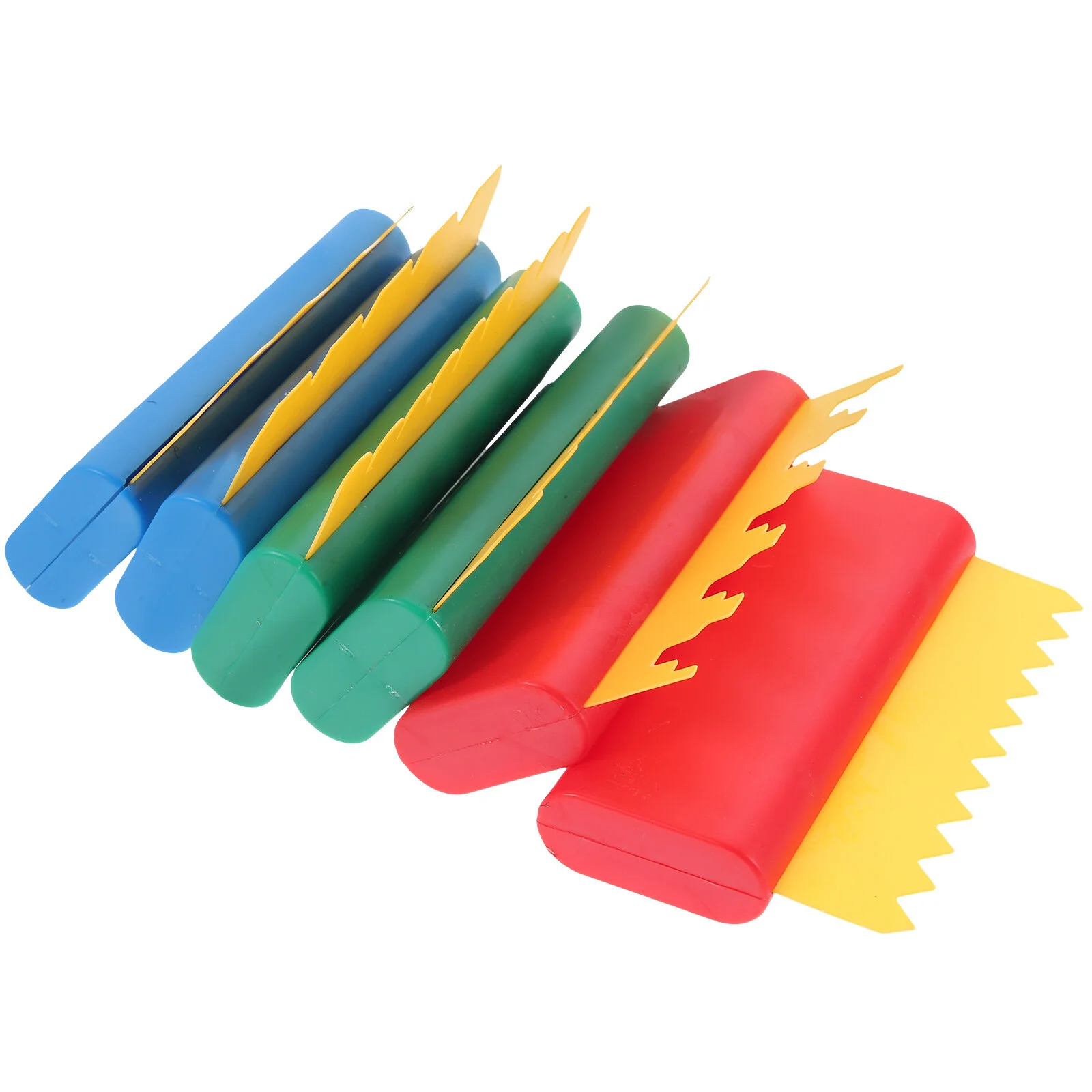

6Pcs Draw Scrapers Plastic Painting Scrapers Reusable Line Scraper Scrapers for Painting