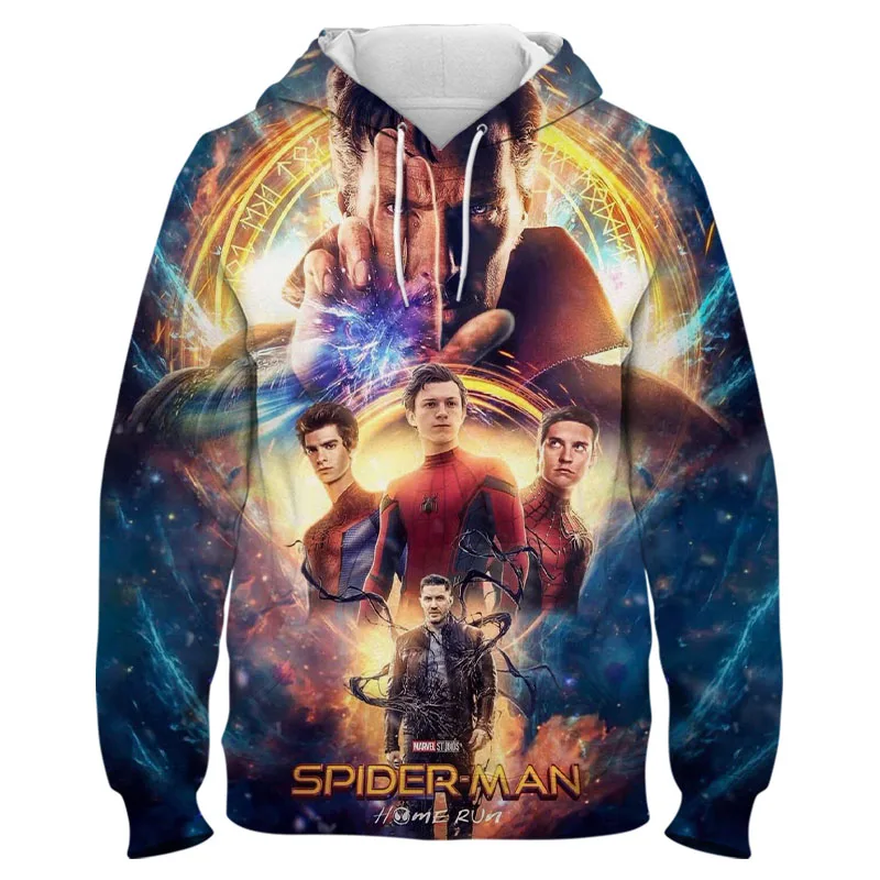 

Disney Marvel Spiderman 3D Print Men's Pullover Fashion Sweatshirt Harajuku Men's Hoodie