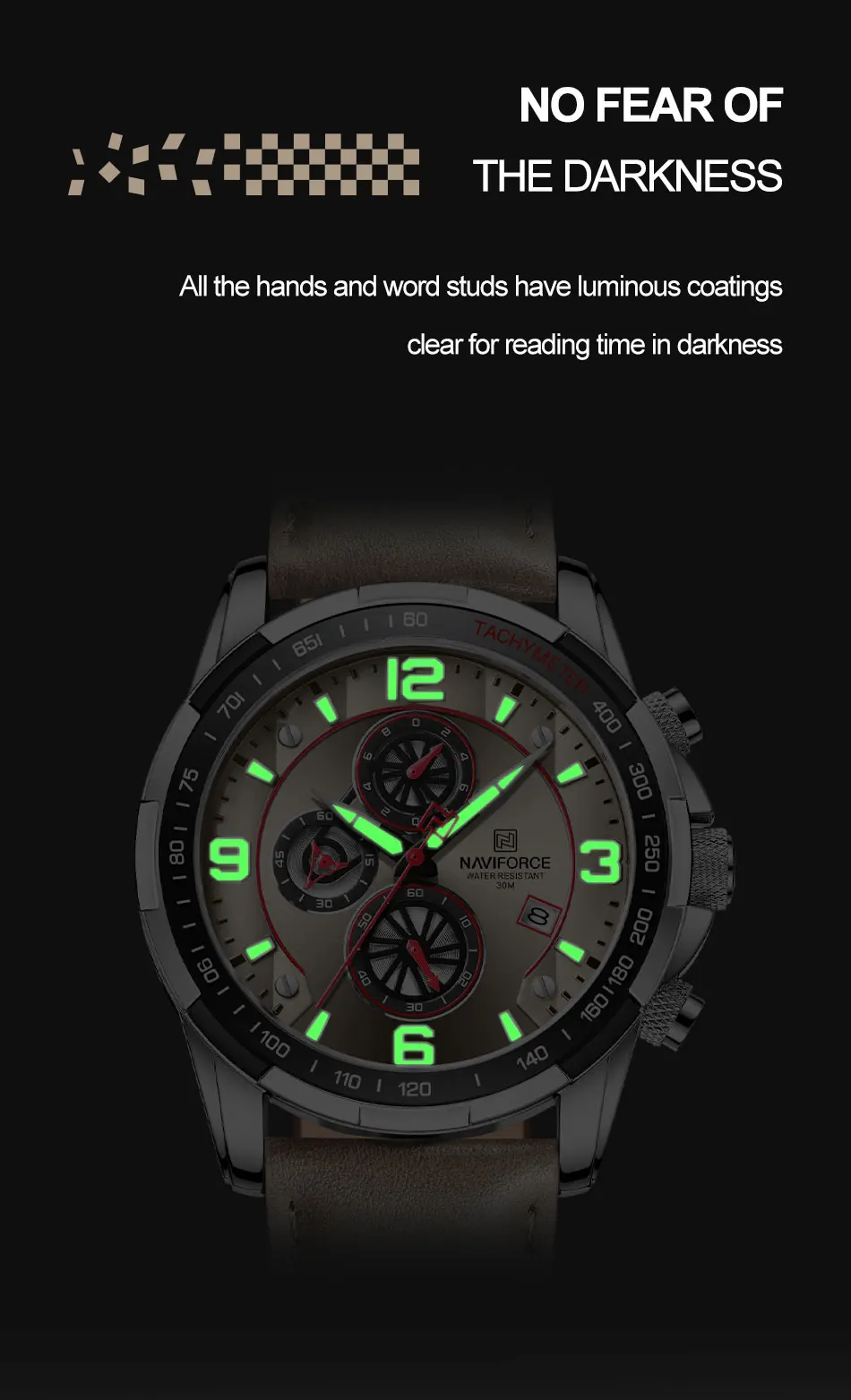 Top luxury original fashion watch men's multifunctional sports waterproof quartz watch clock