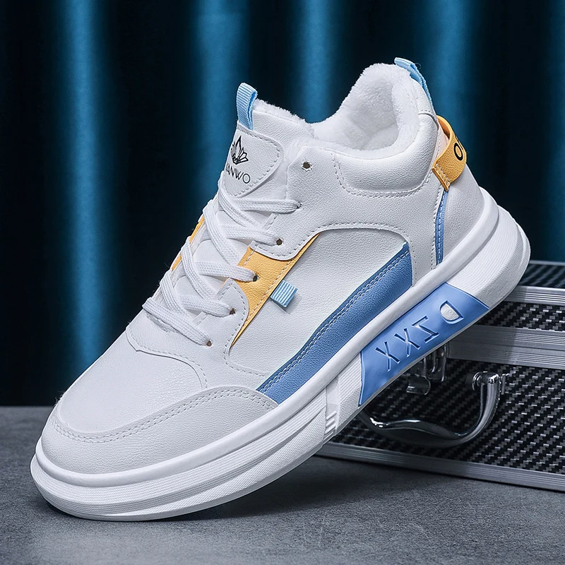 Мужская обувь лето 2024 новые туфли с высоким берцем мужские для досок толстые