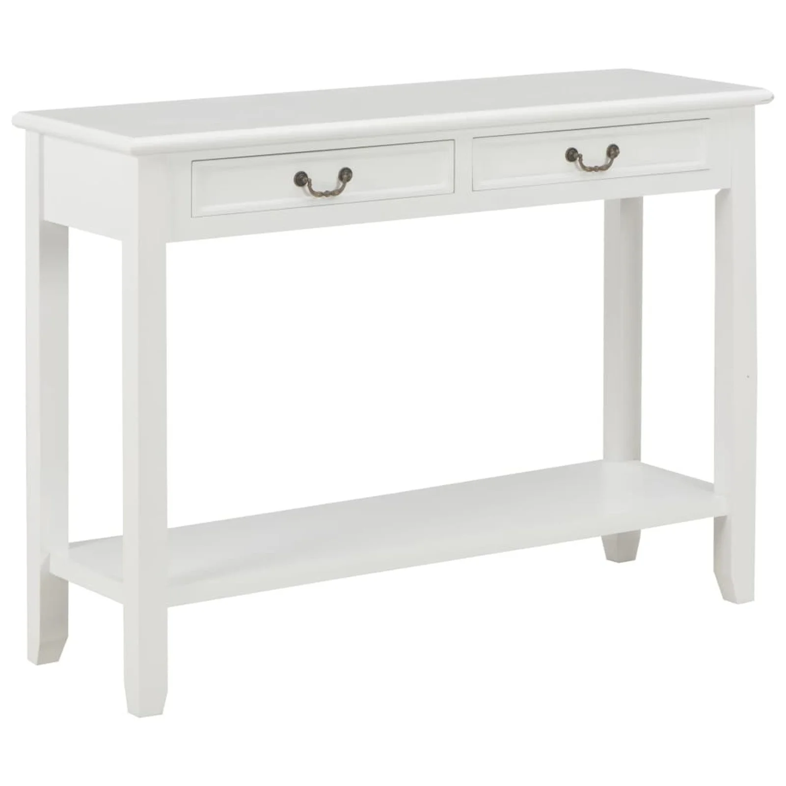 

Console Table White 43.3"x13.7"x31.4"Wood