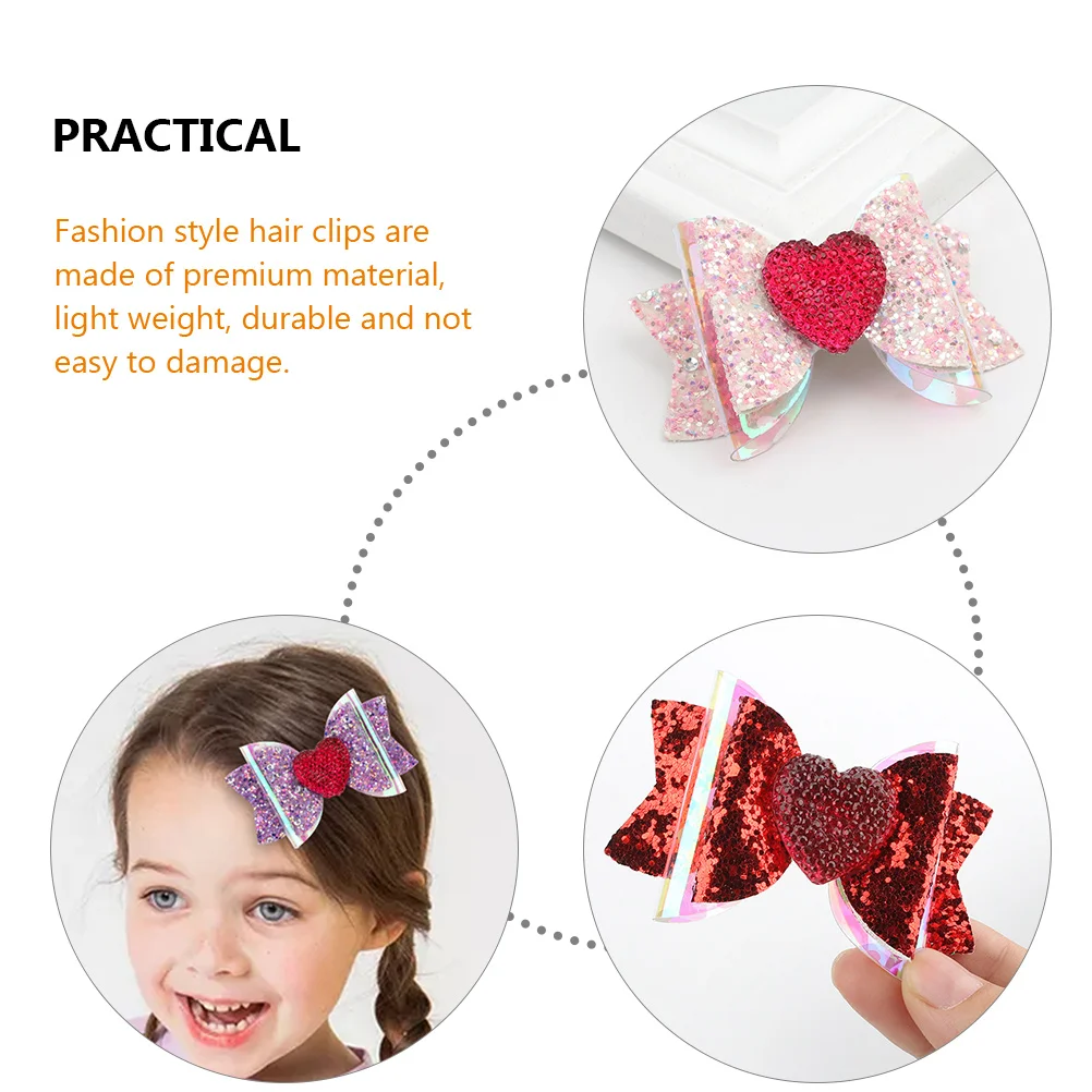 Заколка для волос с бантом заколки бантиками малышей блестки девочек и детей