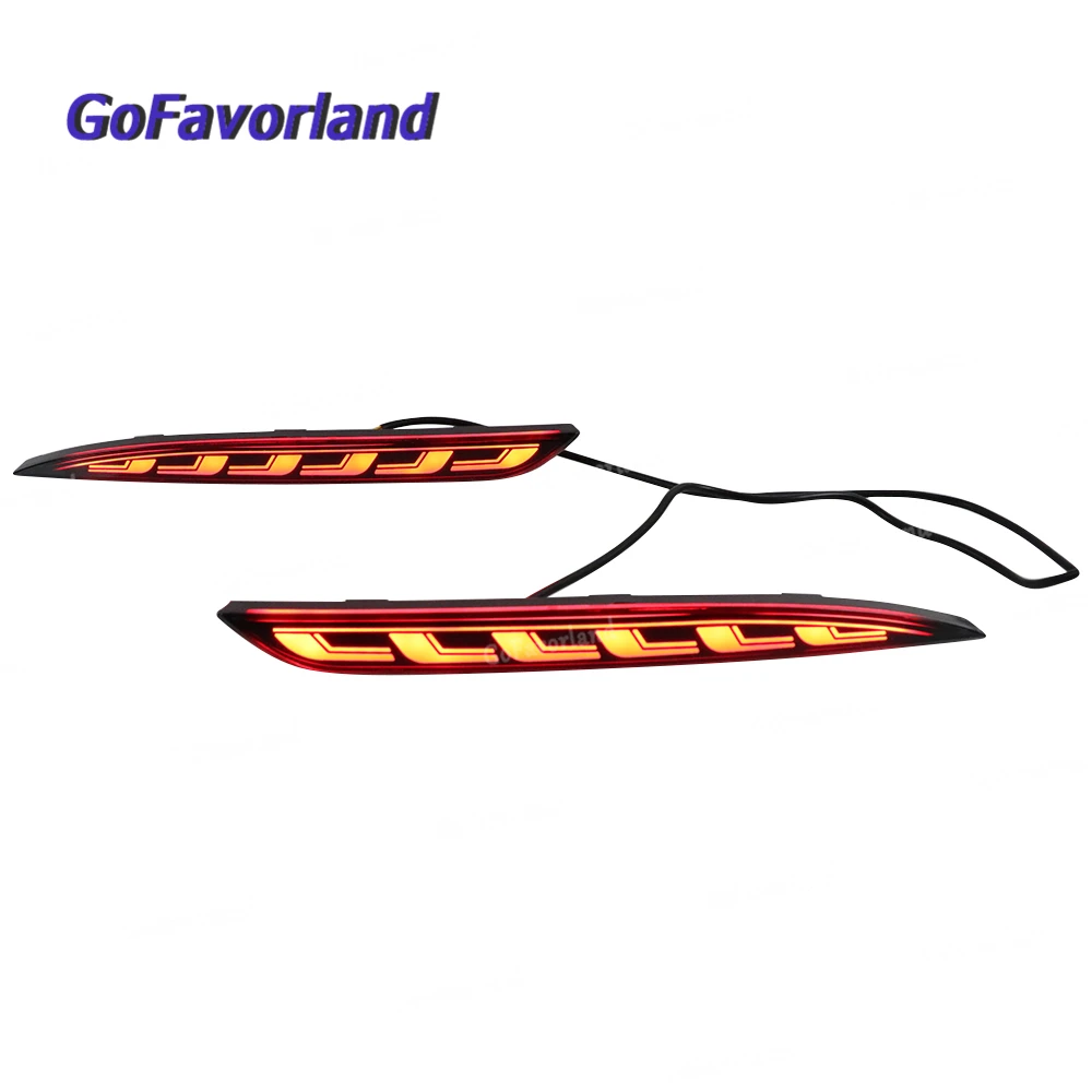 

2Pcs Rear Left Right Bumper Fog Light Brake Lamp Reflector LED Red TA1184100 TA1185100 For Tesla 3 Model 2017-2022