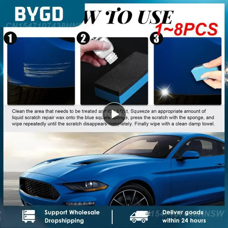 

1~8PCS Car Scratch Remover Car Paint Restoration Kit Car Scratch Repair Kit Car Scratches Remover Repair Wax Liquid Wax