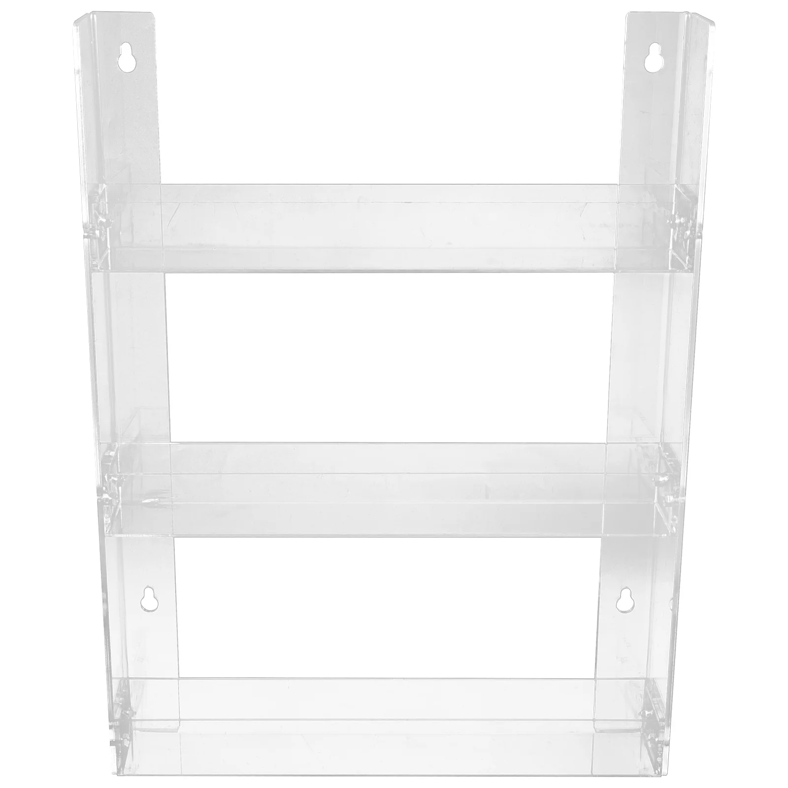 

Wall Mounted Rack Clear Showcase Transparent Shelf Supermarket Display