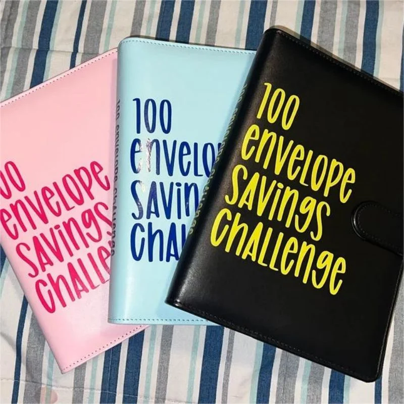 

100 Envelope Challenge Binder Couple Challenge Event Save Together Challenge Notepad Savings Folder Hot Sale