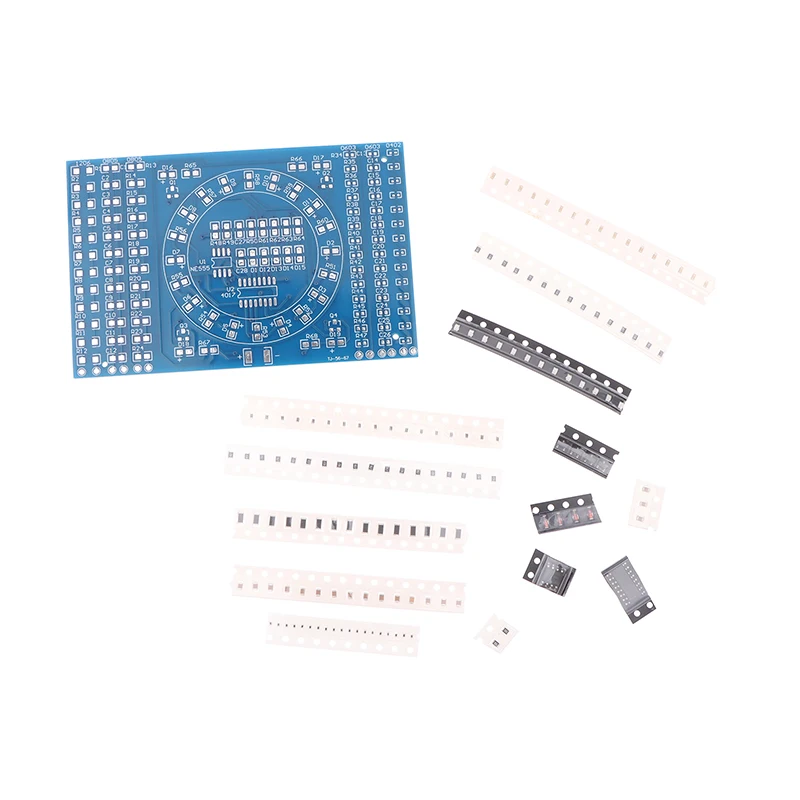 Вращающиеся мигающие светодиодные компоненты SMT плата для практики пайки набор