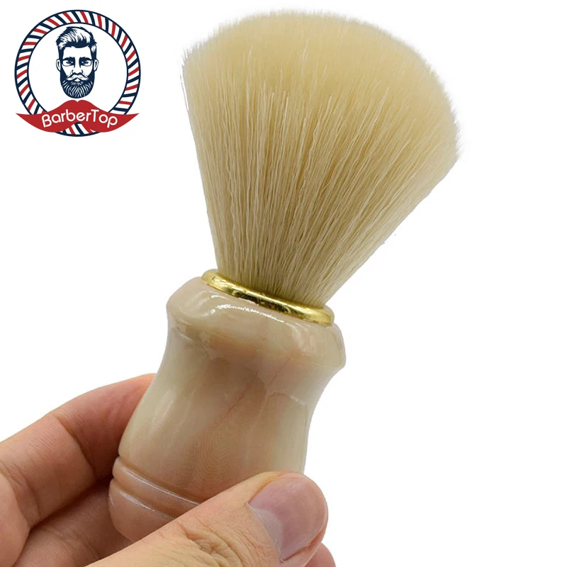 

Professional Men Shaving Beard Brush Smooth Handle Soft Bristle Male Facial Cleaning Soap Foam Combs Beauty Styling Accessories